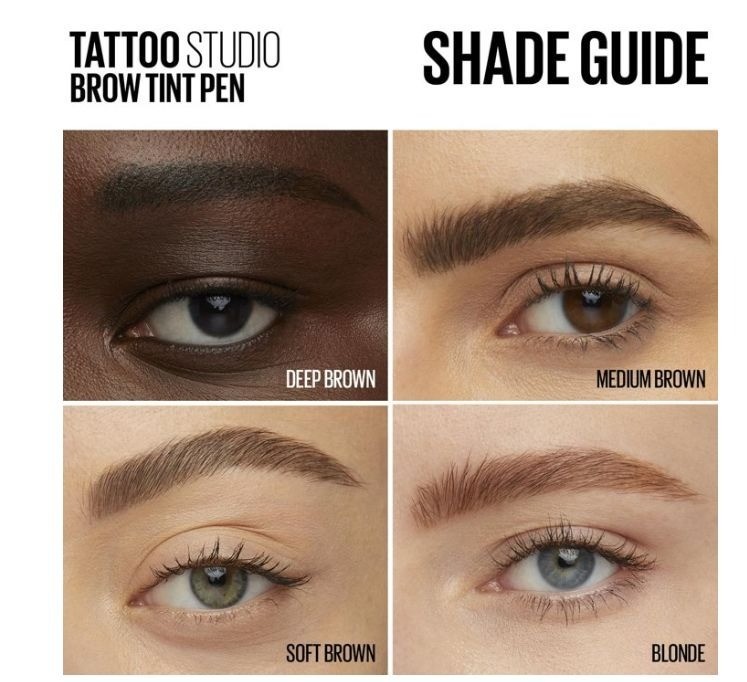 Maybelline Tattoo Studio Brow Tint Pen Makeup, Soft Brown