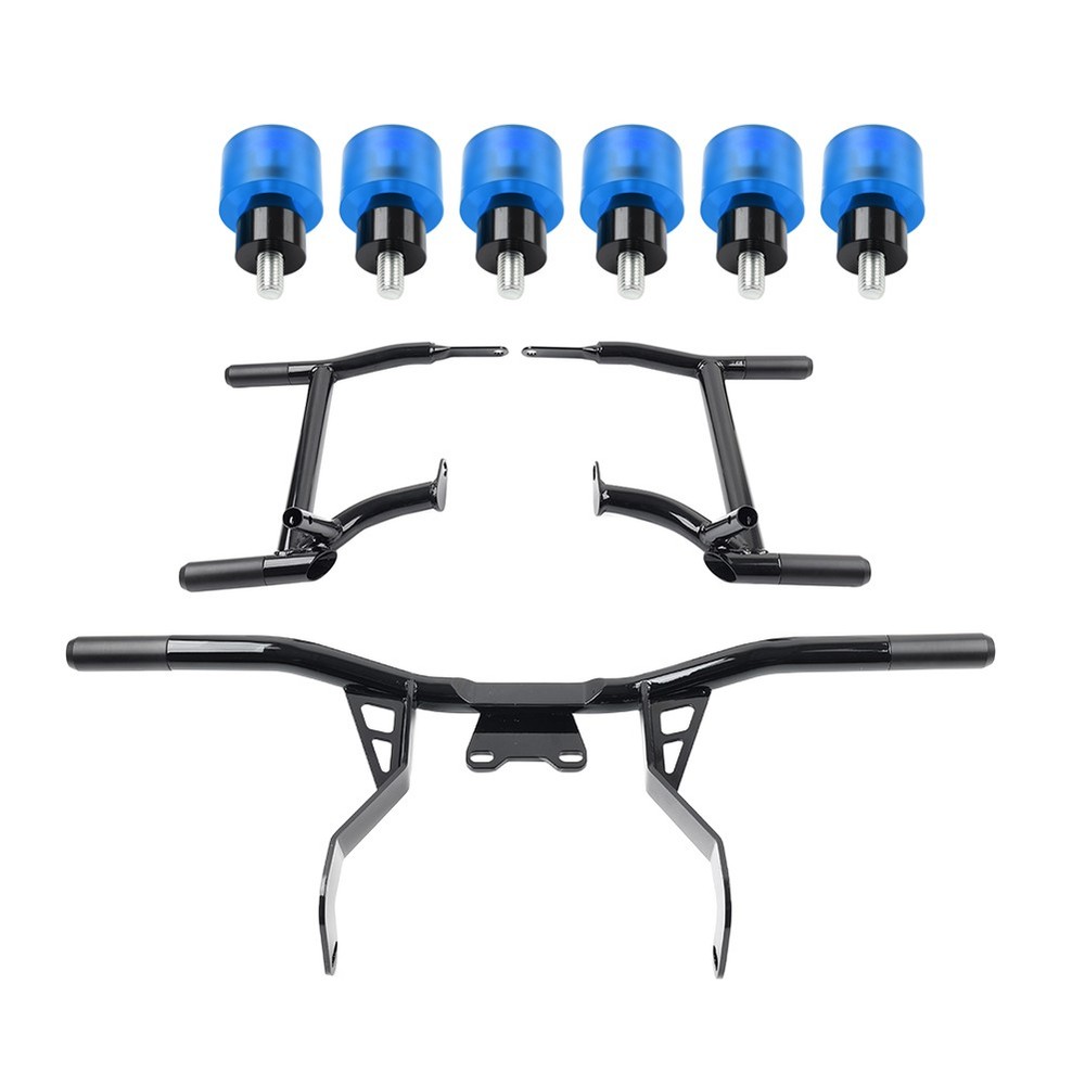 Saddlebag Protector Front Engine Crash Bar For Harley Road Glide 14-24 Blue