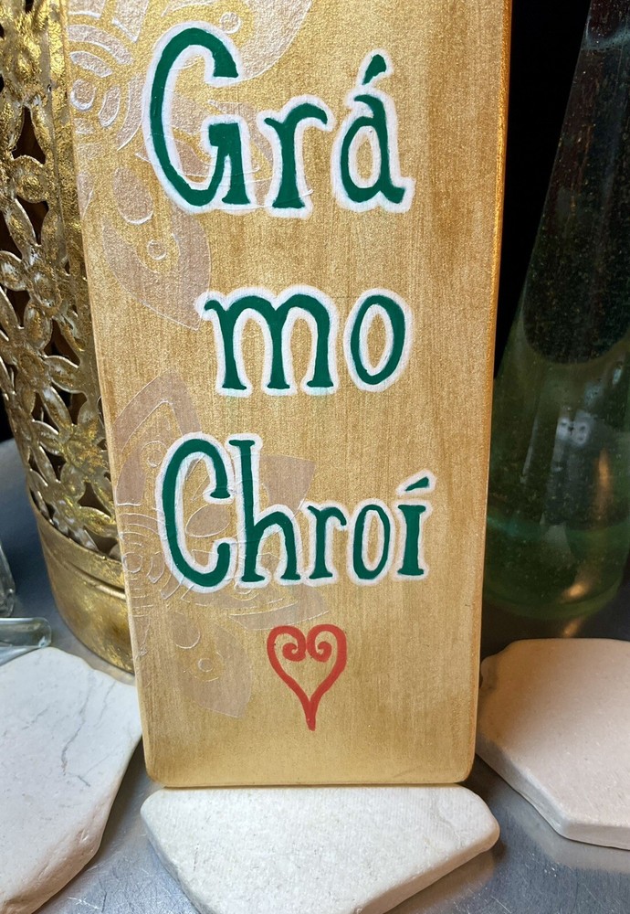 Wooden Handcrafted/Painted Message Board, Irish Theme