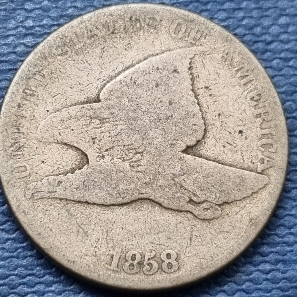 1858 Flying Eagle Cent 1c Circulated #97074