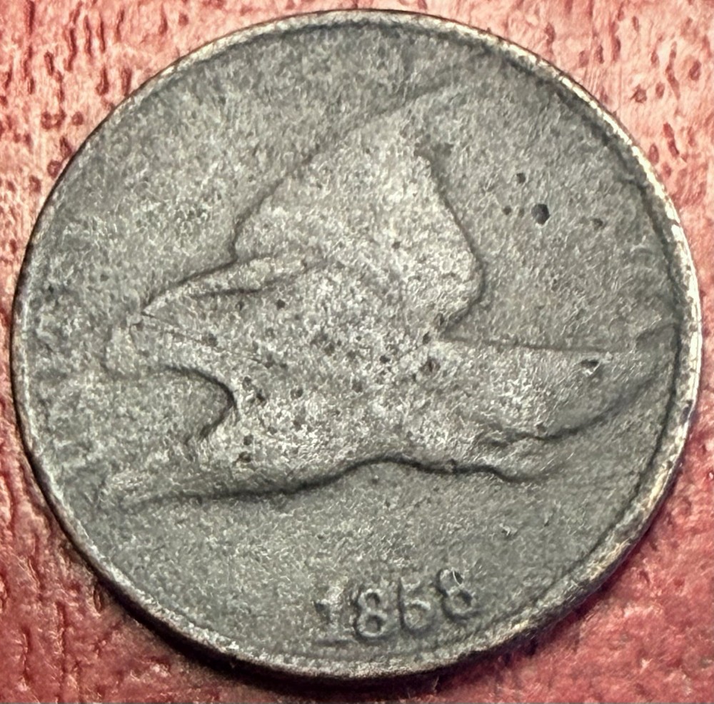 1858 Flying Eagle Cent. Free Shipping