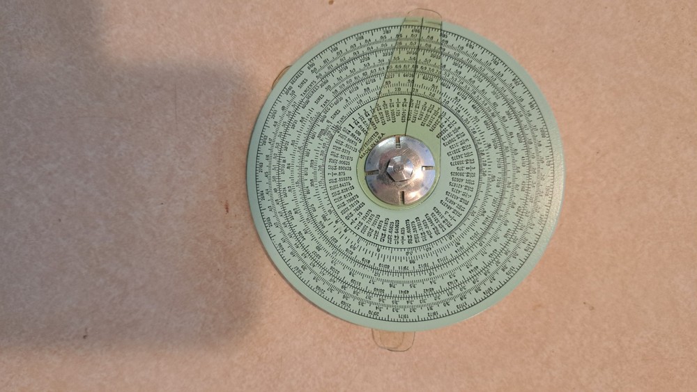 Dietzgen circular slide rule