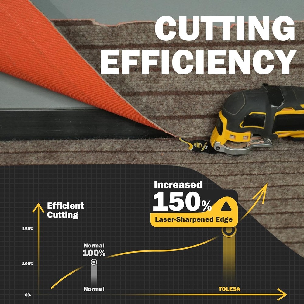 Oscillating Multi Tool Hook Knife Blade, 5 PCS Multitool Saw Blades