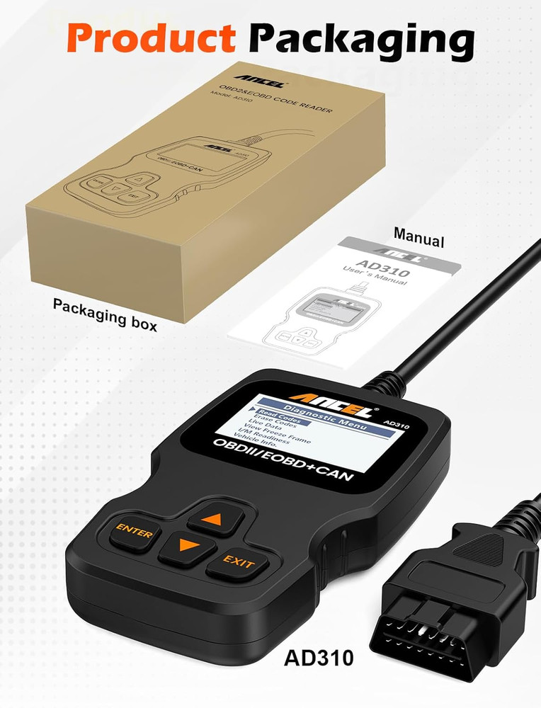 AD310 Classic Enhanced Universal OBD II Scanner Car Engine Fault Code Reader CAN