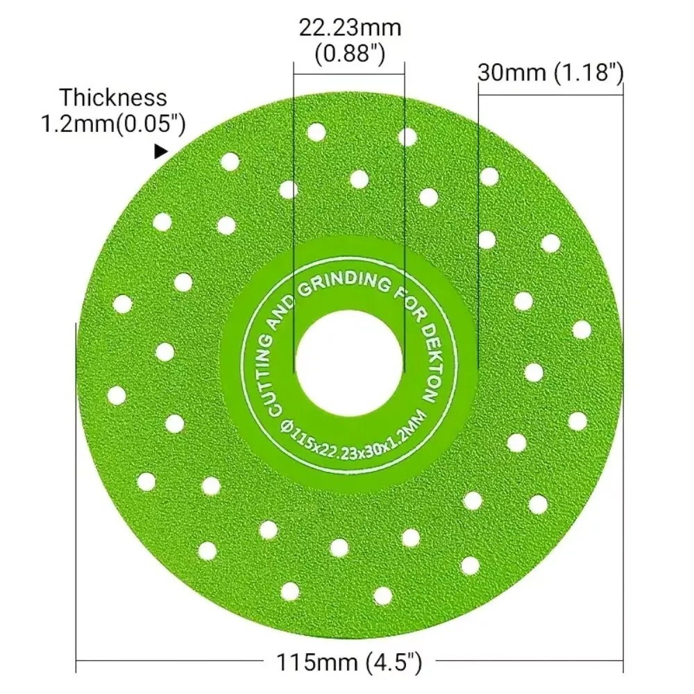 3PCS Rock Plate Flat Grinding Blade Tile Chamfering Cutting Sanding Blade Tool