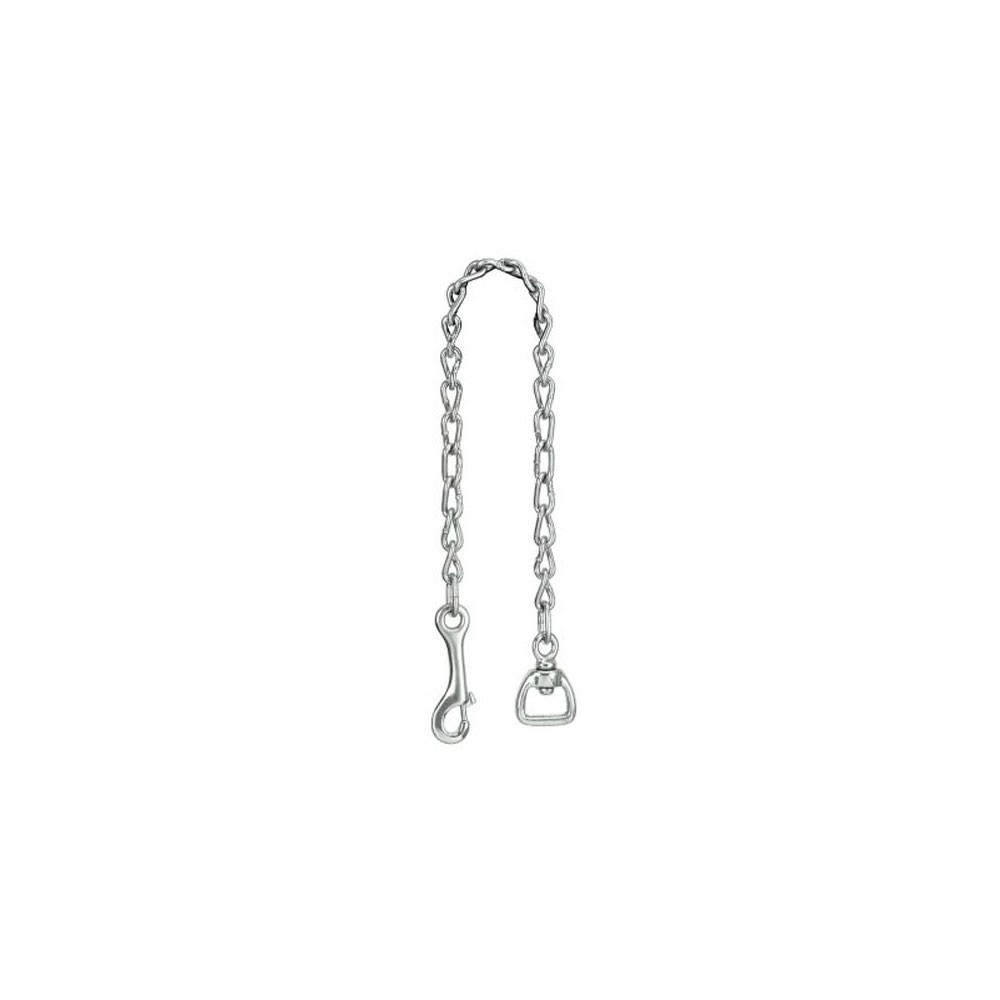 Partrade Brass Plaited Stud Training Chain 24" Swivel Eye