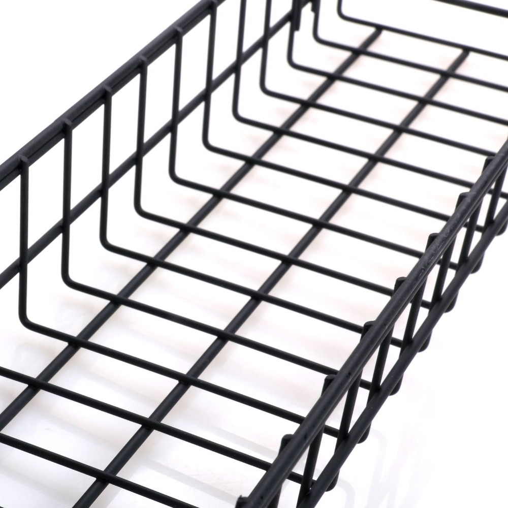 Kaforise Hanging Basket for Wire Wall Grid Panel, Multi-Function Small, Black