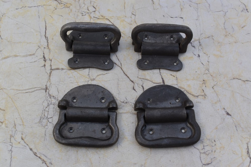 Vintage Cast Iron knocker chest door ring Pull drop handle knobs 4 pic