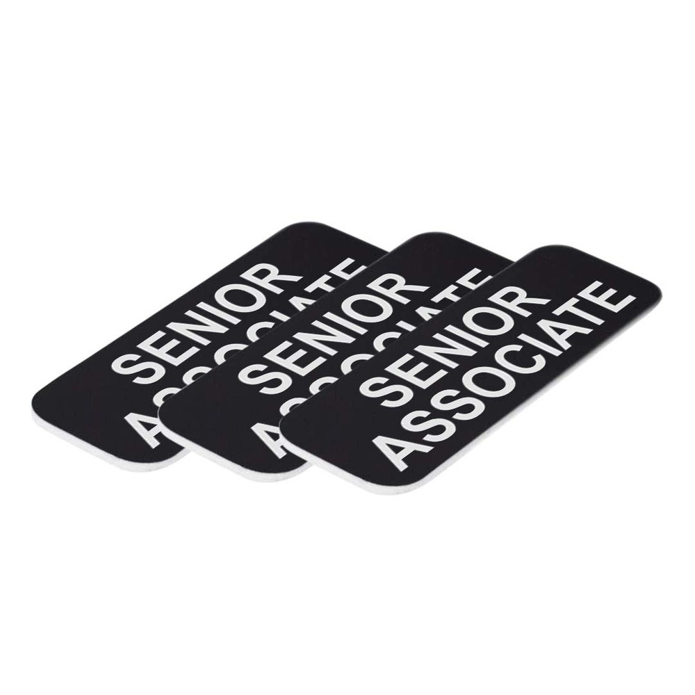 Senior Associate 1 x 3" Name Tag, (3 Pack)