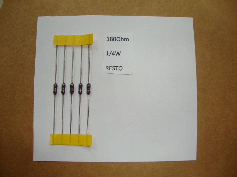 RESISTOR. 1/4W 180R 180Ohm 5% *8 PC* NEW