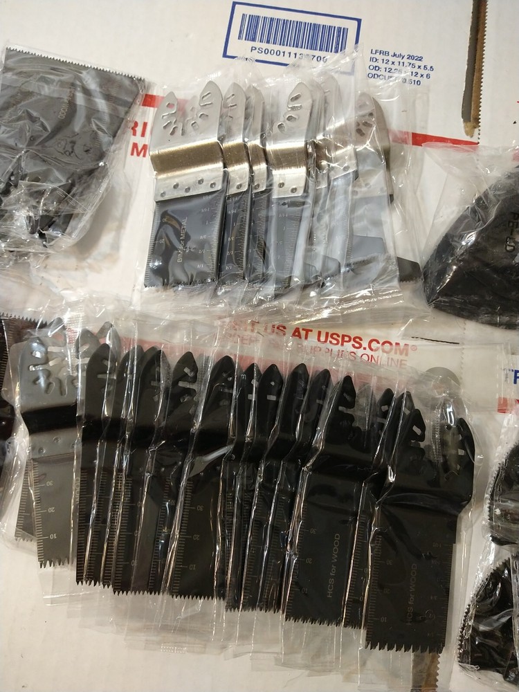 55pcs Oscillating Tool Blades, Royars Multi Blades Kits Universal Black