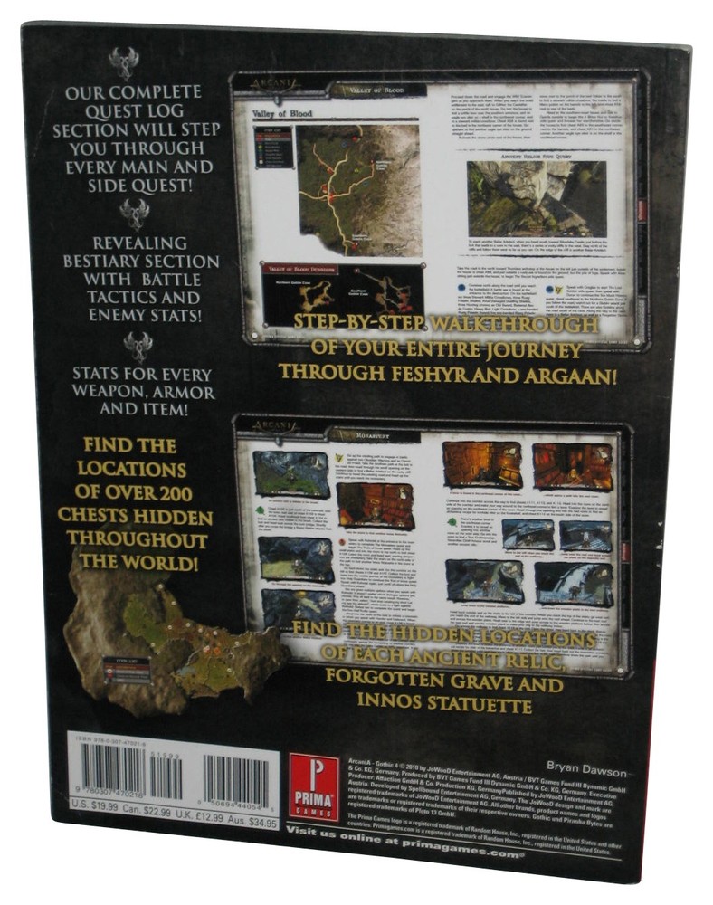Arcania Gothic 4 Prima Games (2010) Official Strategy Guide Book