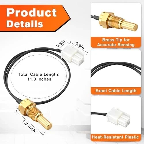 Thermistor Chamber Sensor Replacement Compatible with Rheem AP19299 Ultra Low