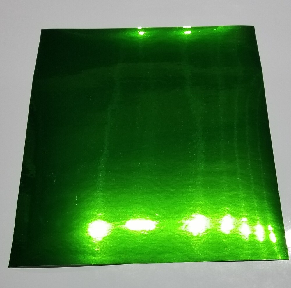 Fluorescent Green Chrome Mirror Sign Plotter Cutter Vinyl Roll