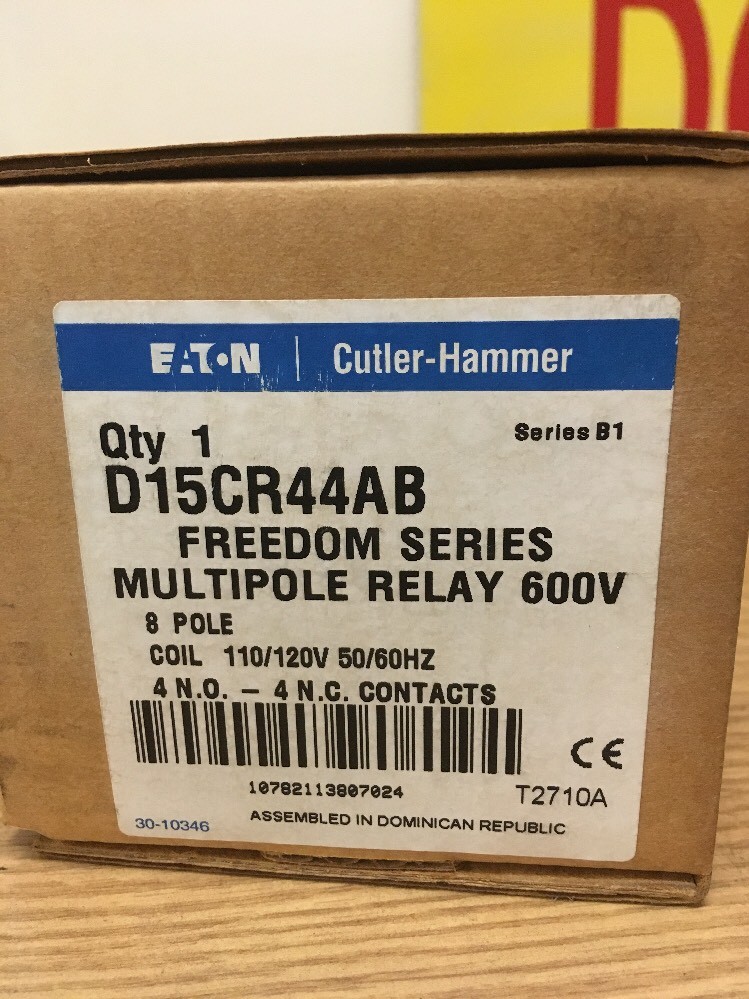 Cutler-Hammer,D15CR44AB,Freedom Series Multipole Relay
