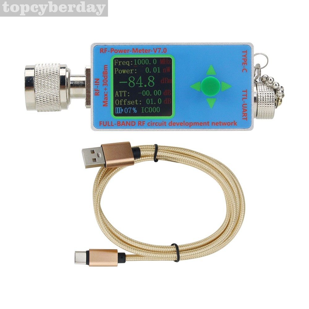 N-Type RF Power Meter V7 10GHz Type-C Full-band RF Circuit Development Network