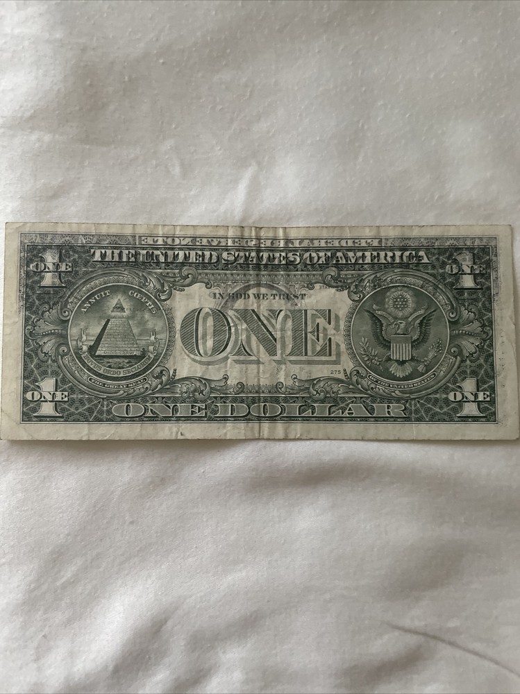1995 $1 federal reserve note offset error