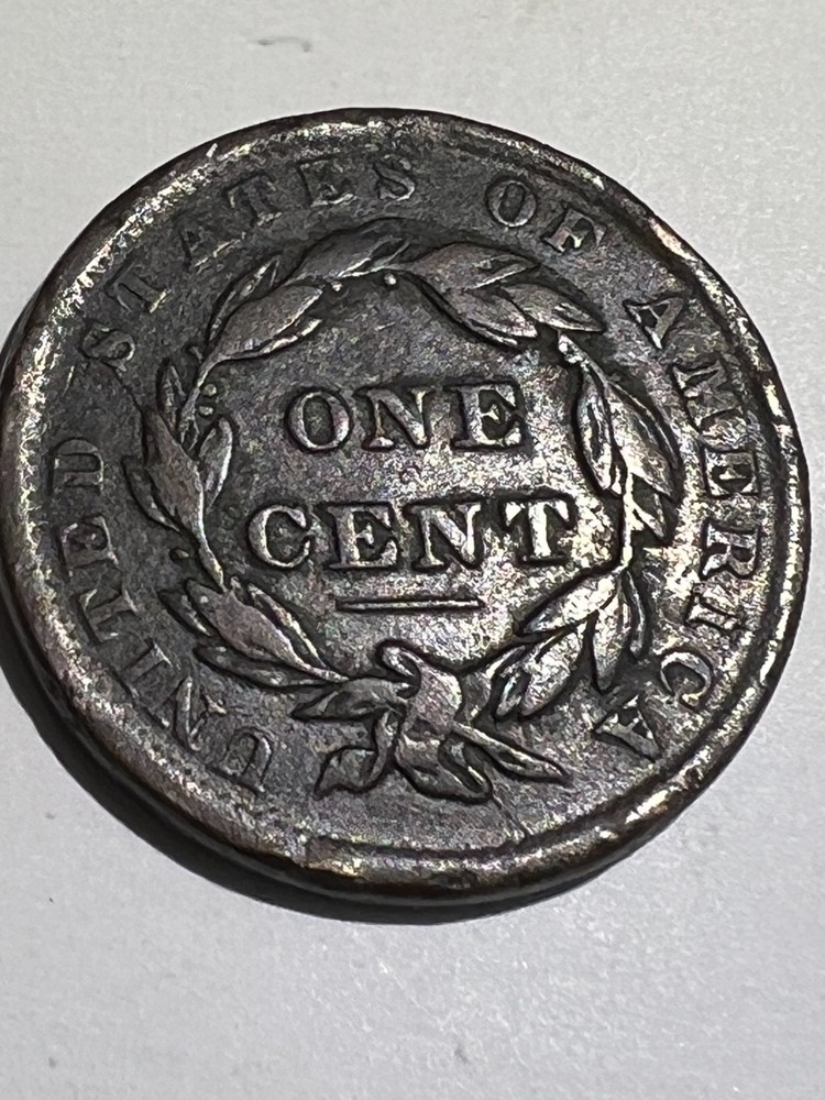 3 assorted date large cent pennies