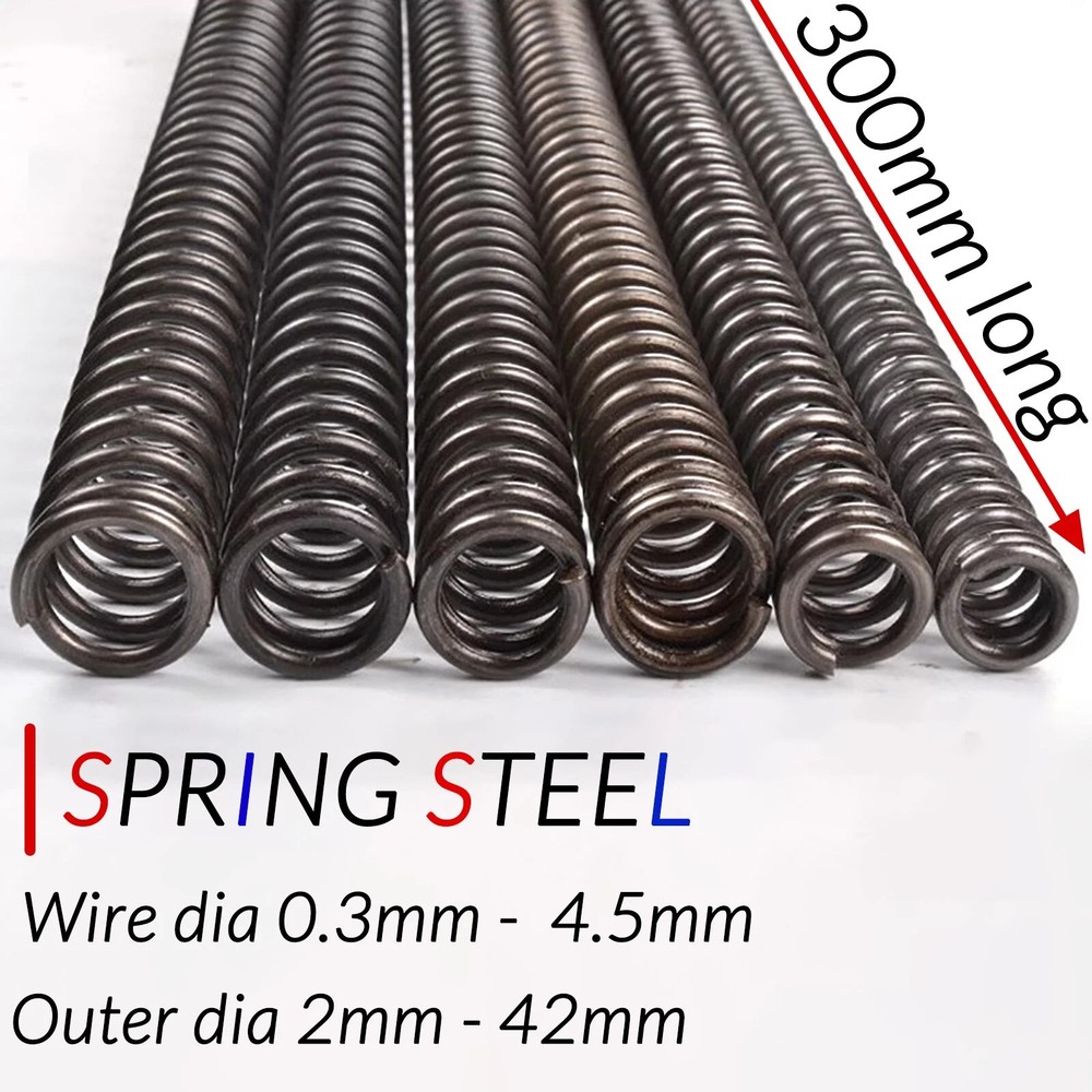 Compression Spring Various Size 2-42mm Diameter & 300mm Length Pressure Small