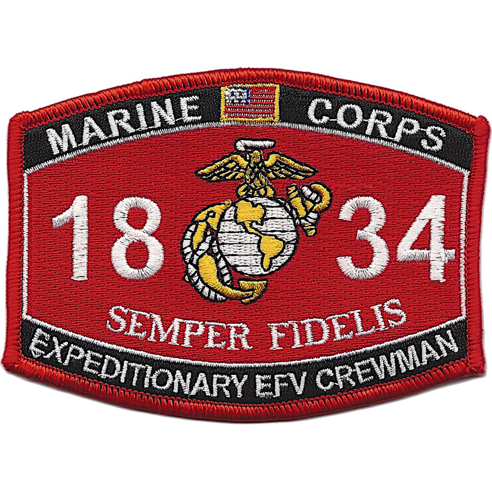 1834 Expeditionary EFV Crewman MOS Patch