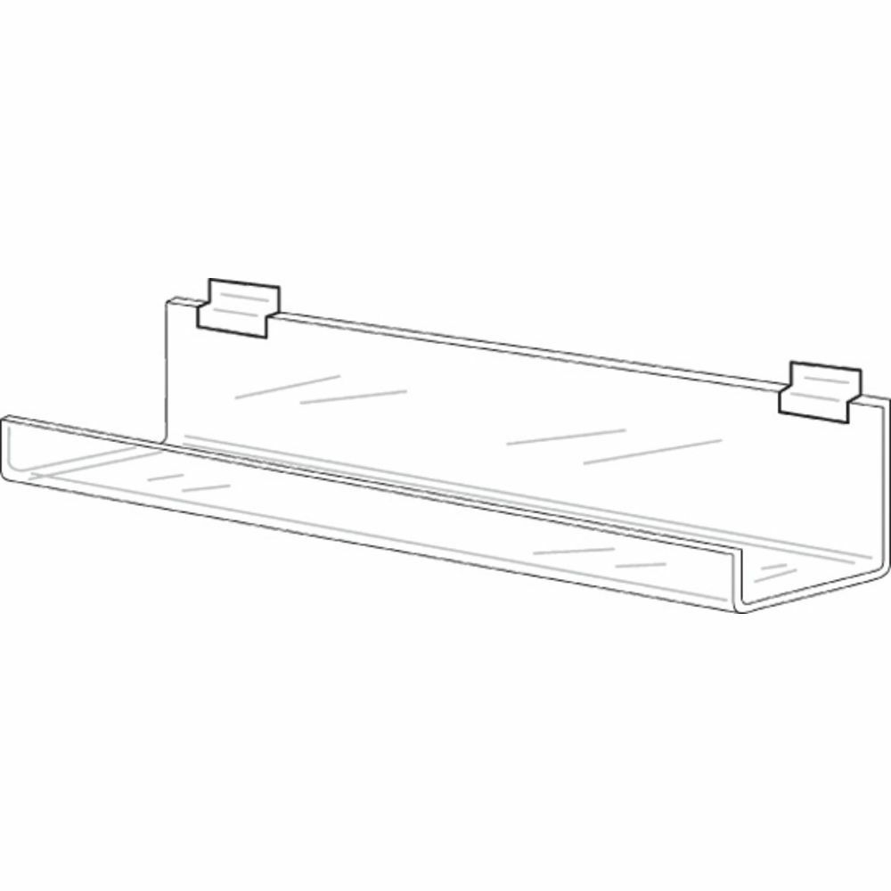 Slatwall Shelf with Lip, 48", 82108