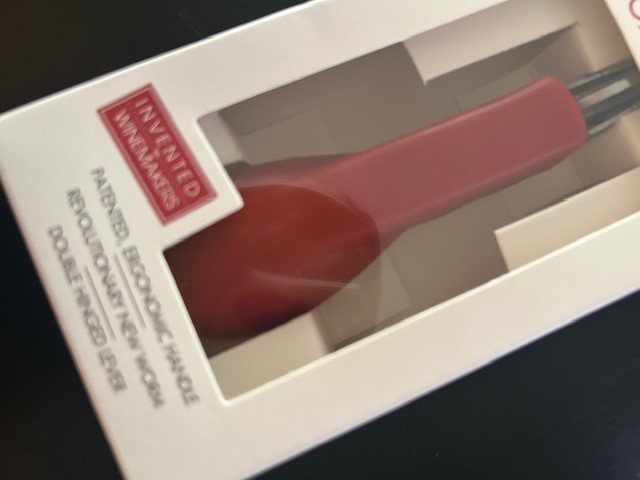 Capabunga Corkscrew Wine Opener Bottle red ergonomic handle double-hinged NIB