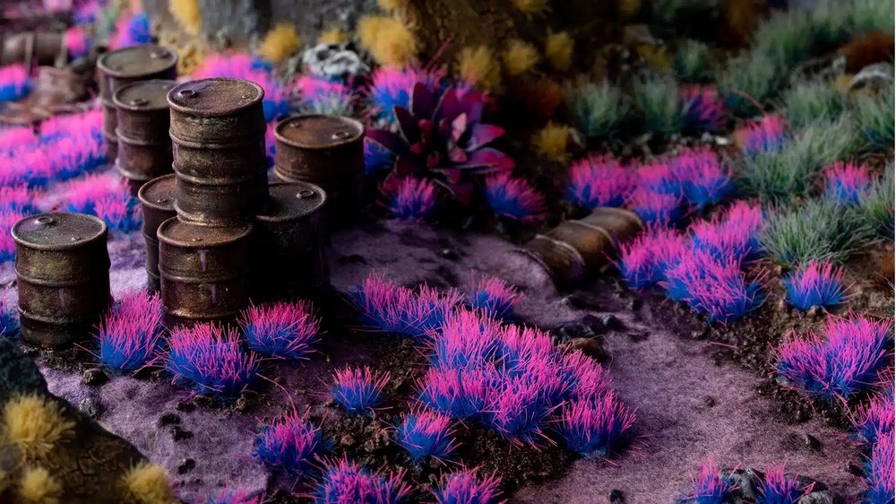 Gamers Grass: Alien Neon Tuft (4mm)