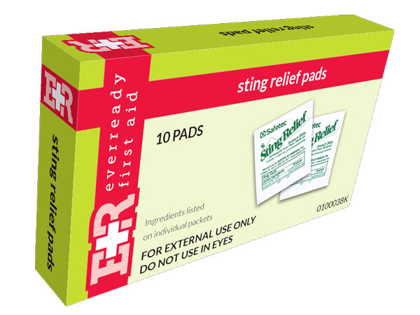 STING RELIEF PADS - 10CT/BOX