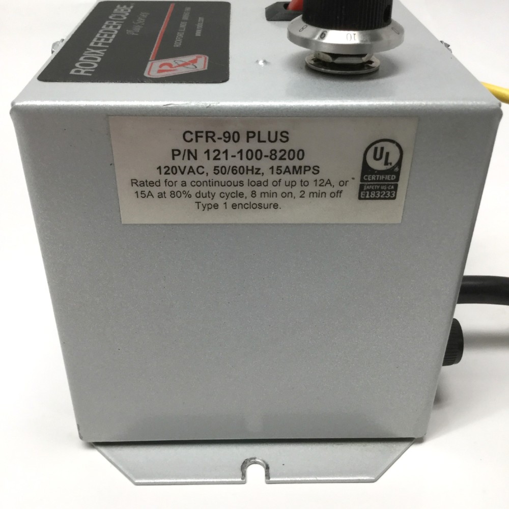 Rodix CFR-90 Plus Feeder Cube Vibratory Feeder Power Supply/Controller 120VAC