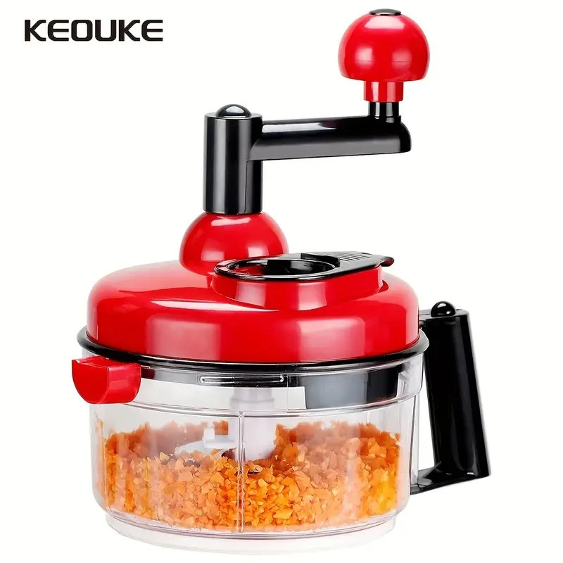 WHITE manual chopper is multi-functional w/ slicer, blender & salad spinner (B1)