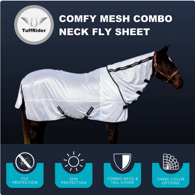 TuffRider Comfy Mesh Combo Neck Fly Sheet