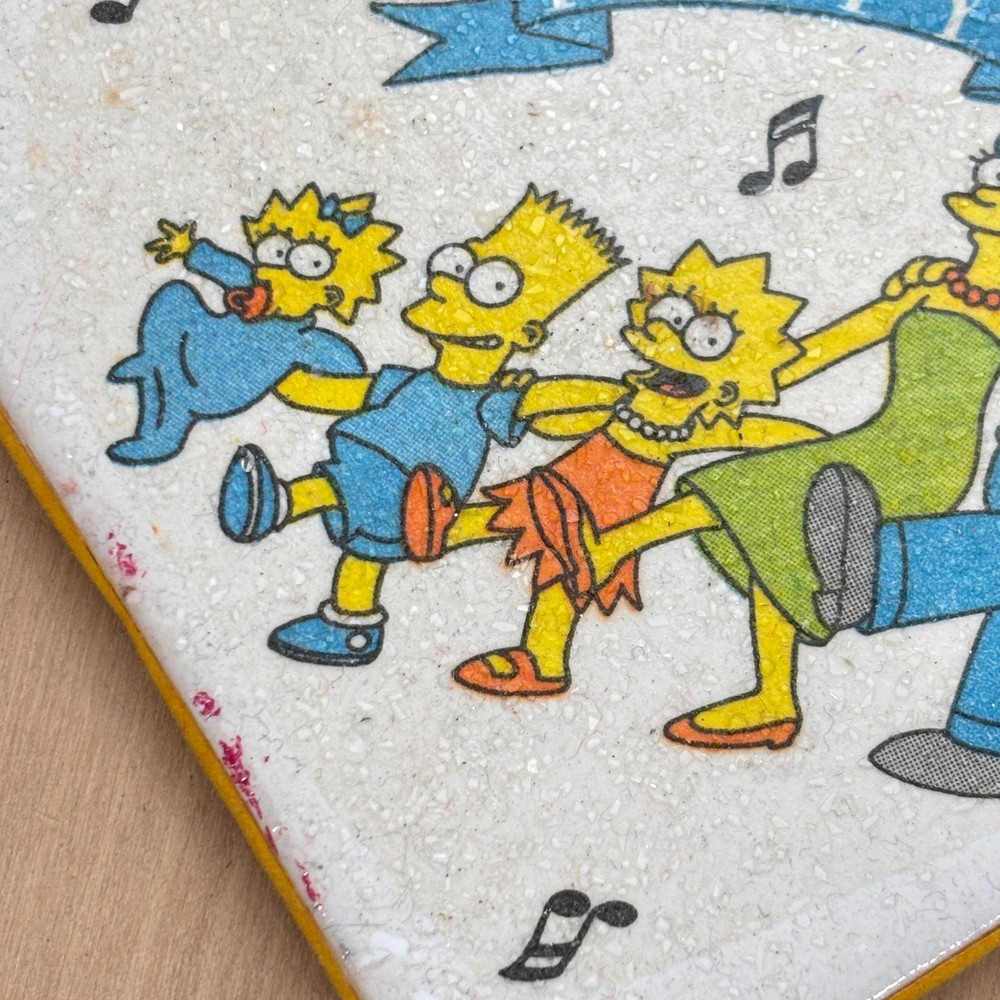 Vintage Ceramic Tile, The Simpsons, 4.25"sq