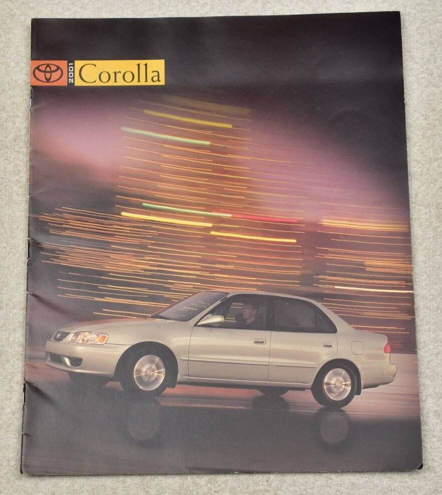 2001 TOYOTA COROLLA SALES BROCHURE