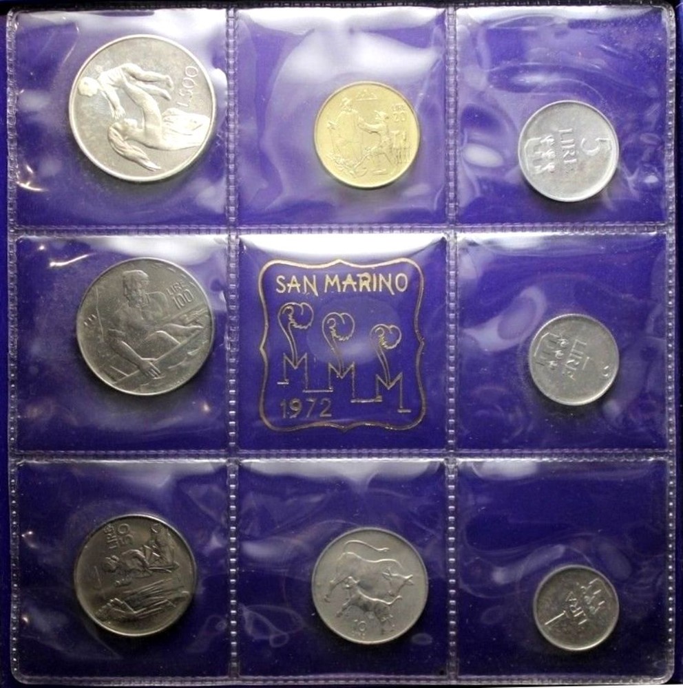 S.Marino (1972 Series) L.500 Silver
