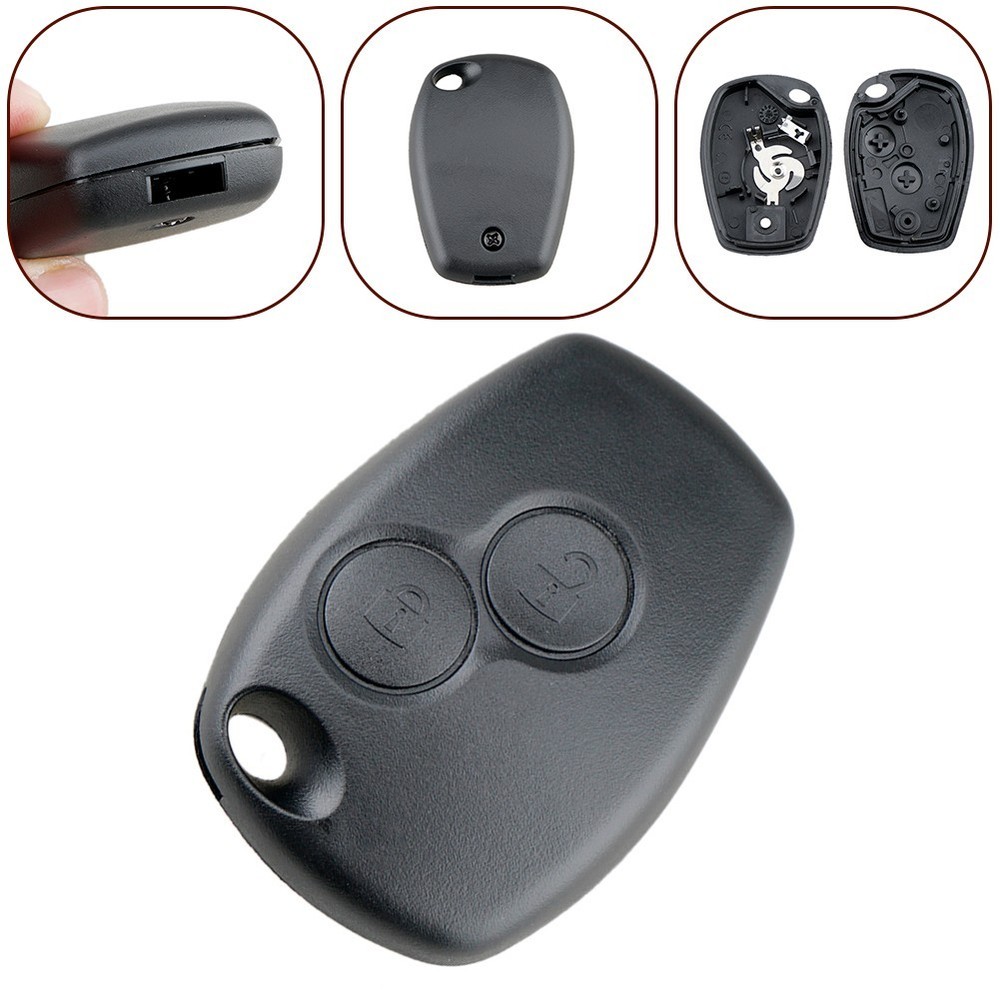 Long Lasting Key Shell Case for Renault Remote Control Key Black Color