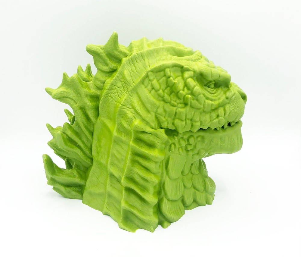 Godzilla Headphone Head - 3D Printed Headphone Stand Bust