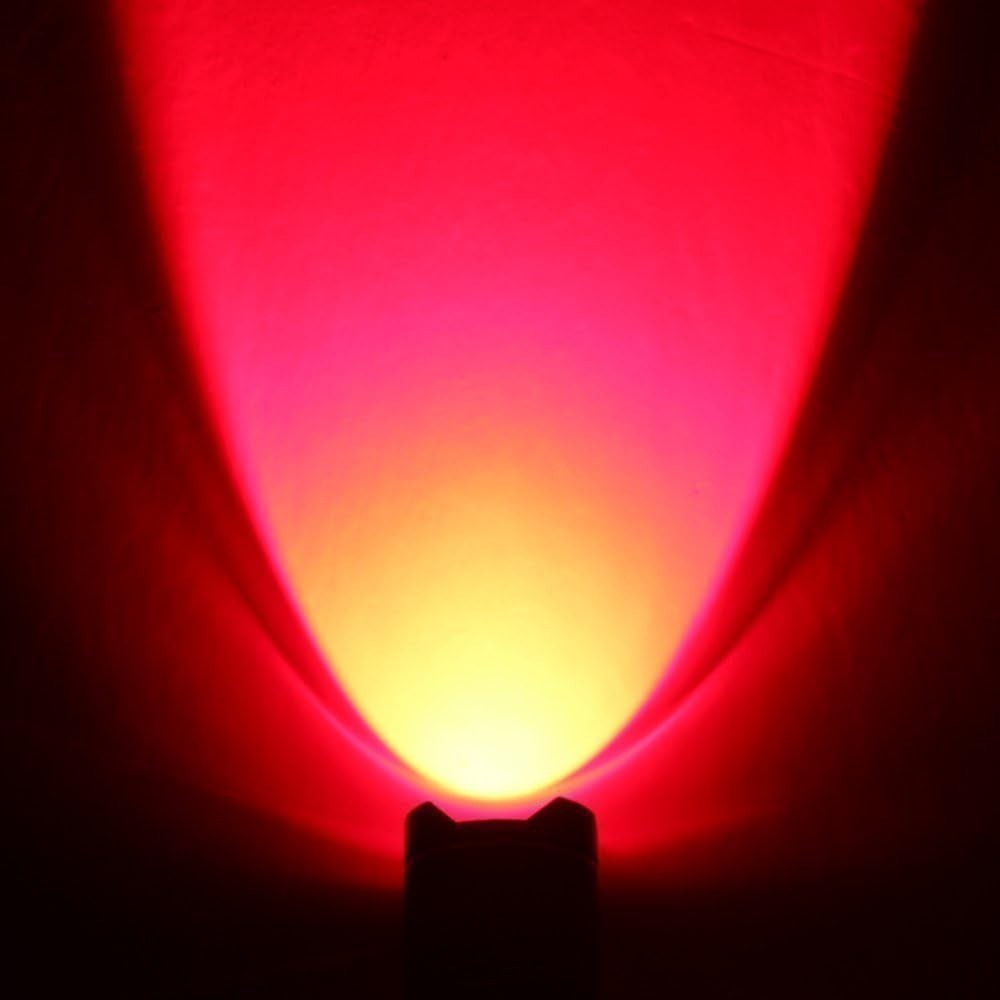 Scalable Red LED 3 Mode Long Range Red Beam Red Light Flashlight, Red Flashli...
