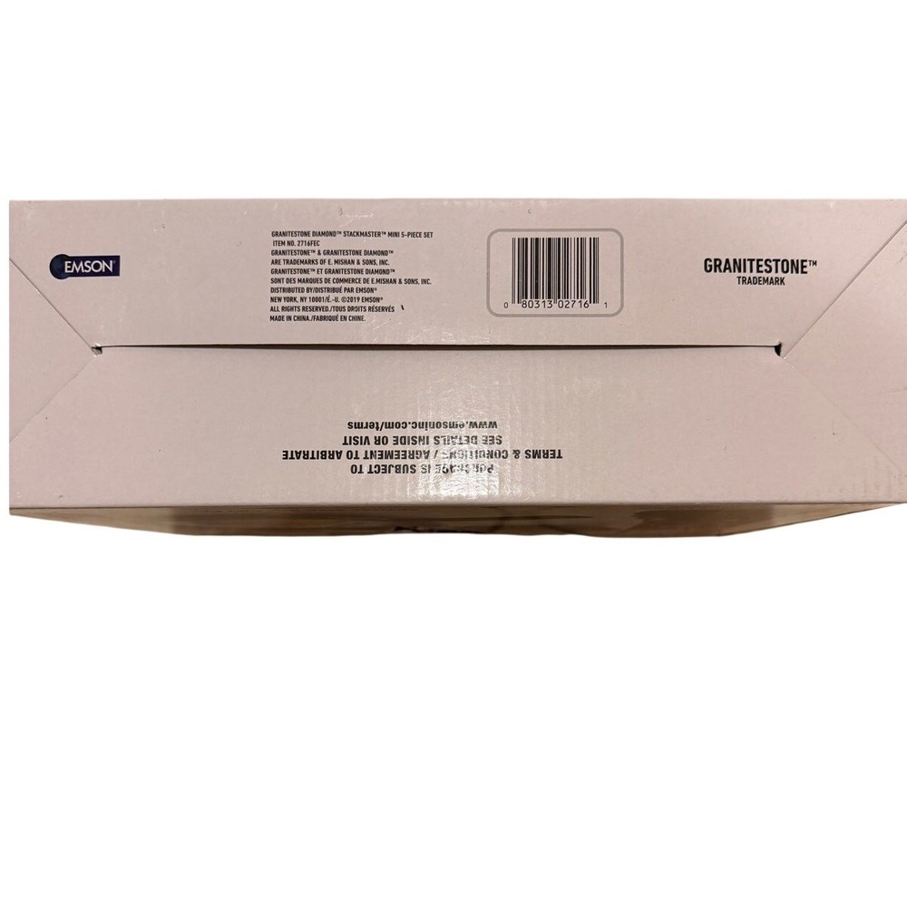 GraniteStone Diamond Stackmaster Mini 5 Pc Nonstick Cookware Set Stackable