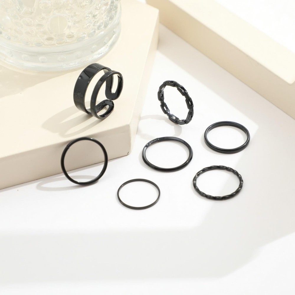 Knuckle Rings Set for Women,Simple Smooth Finger Stackable Rings Set Vintage ...