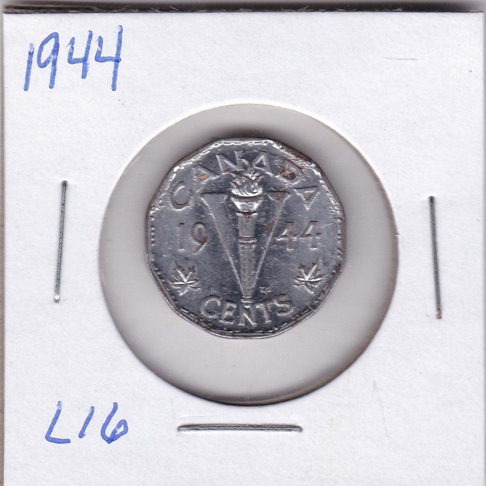 1944 Canada 5 Cents L16