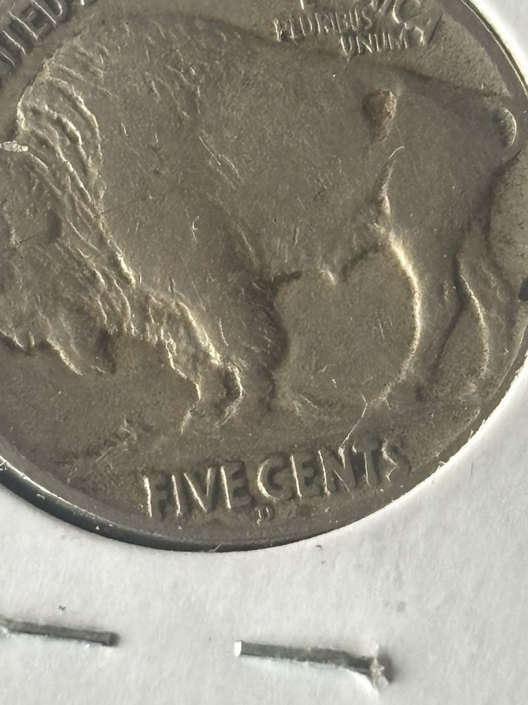 1913-D Buffalo Nickel Type 2 Flat Ground