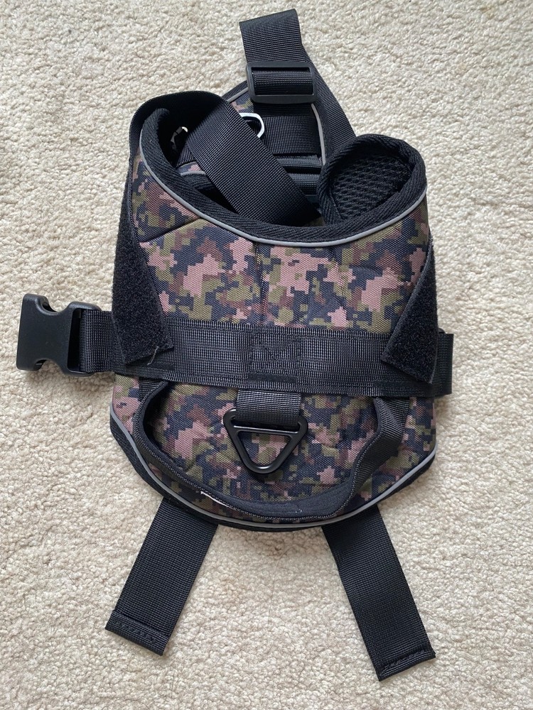 Mariorick dog harness no pull (green camo) Large