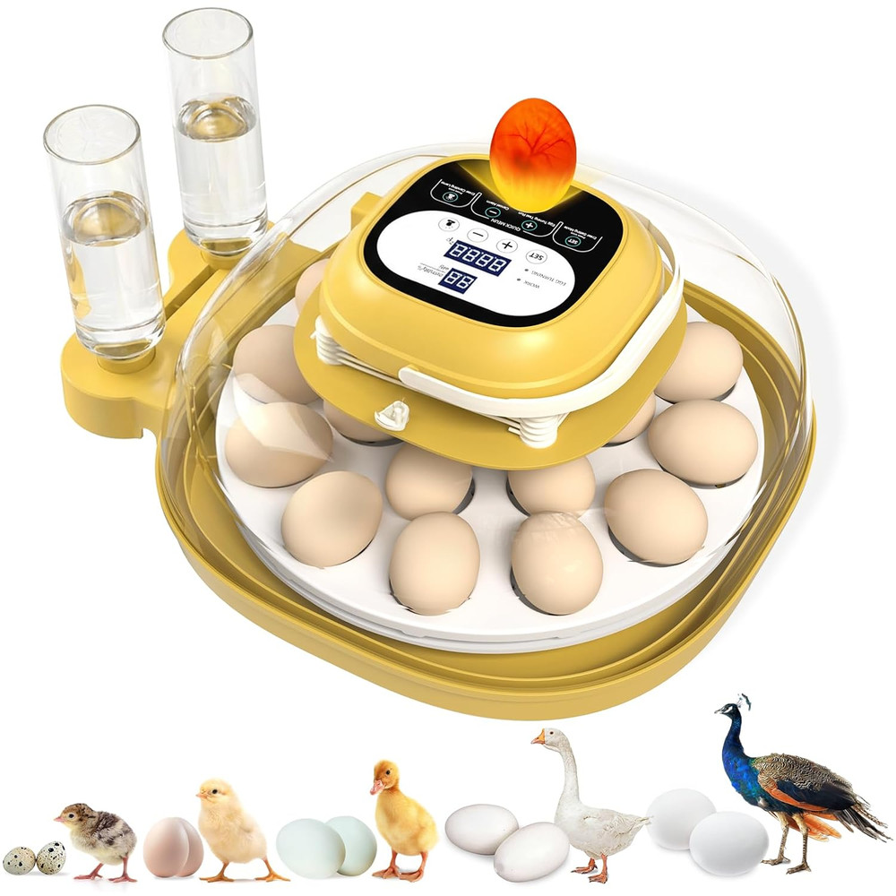 Egg Incubator 18-33 Eggs Auto Turn Humidity LED Display