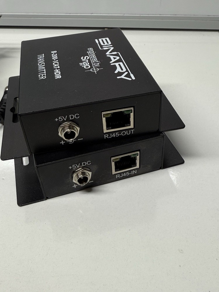 Binary SNAP B-200-1Cat-HDIR HDMI Balun Receiver & Transmitter + 2 Power Supplies