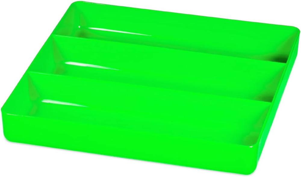 Ernst Manufacturing Toolbox Tray: Stackable Garage Organizer Tray in Green with