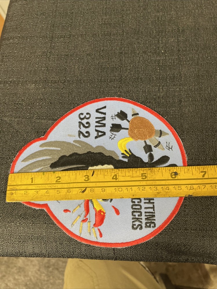 VMF-322 Fighting Cocks Squadron Throwback Patch