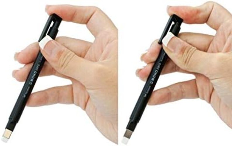Compact MONO Zero Eraser with 2 Refills - Ideal for Drawing and Precision Work