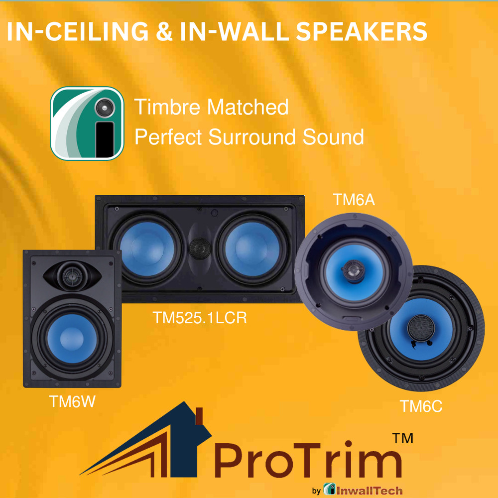 Angled In Ceiling Speakers InwallTech® TM6A — Open Box -- NEW