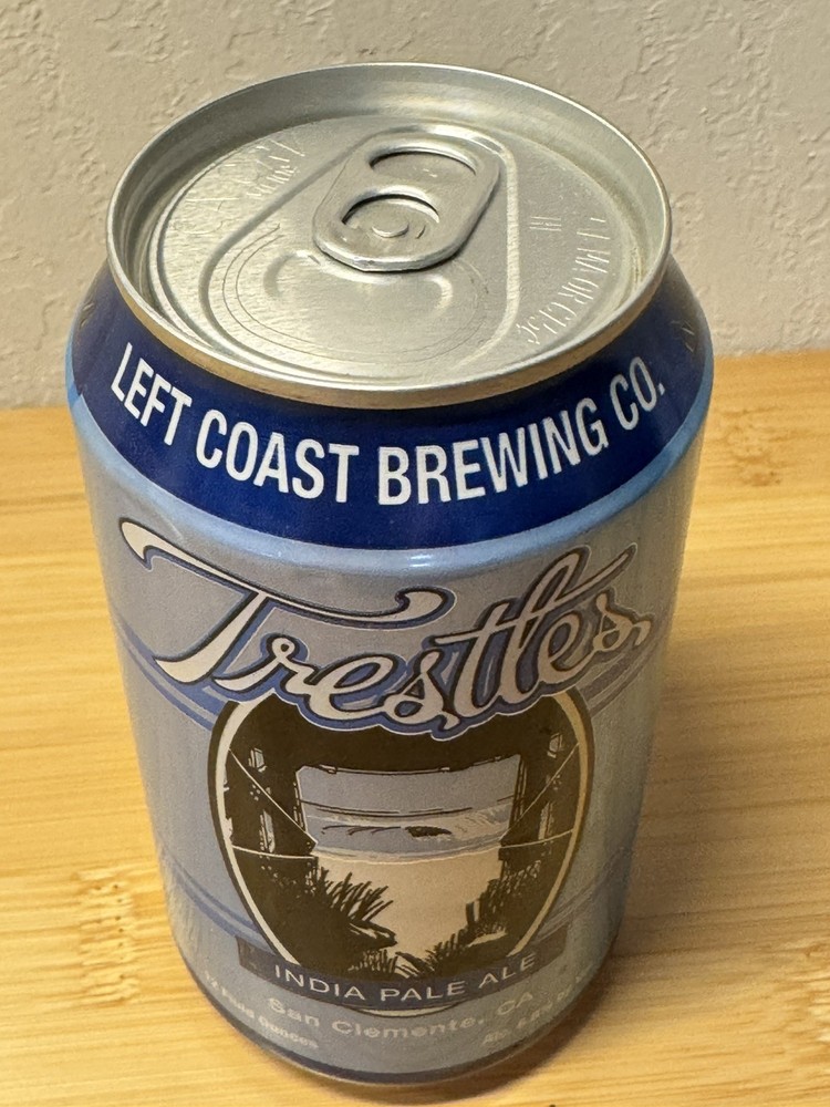 Trestles IPA - Empty Beer Can - Bottom Opened - Left Coast Brewing