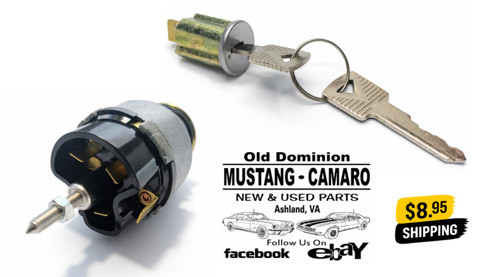 1965-1966 Mustang Ignition Switch & Cylinder with Keys